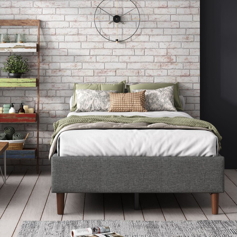 Queen Size Bed Base - Dark Grey