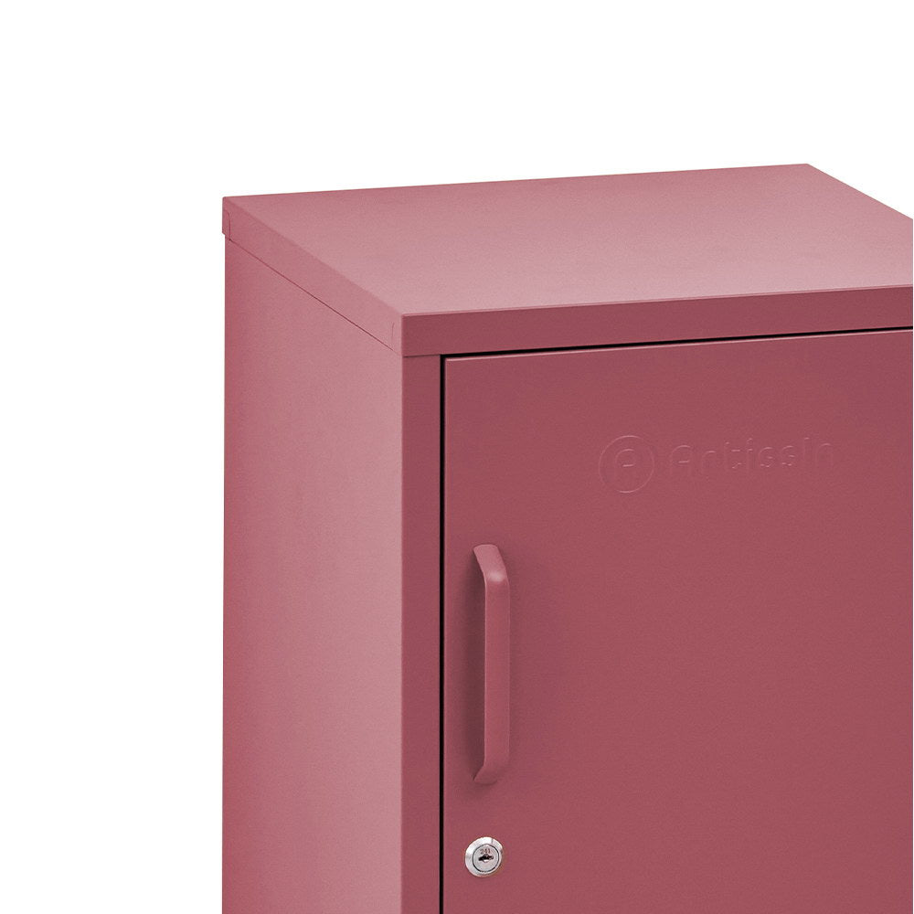 Out of stock!  ArtissIn Bedside Table Metal Cabinet - MINI Pink