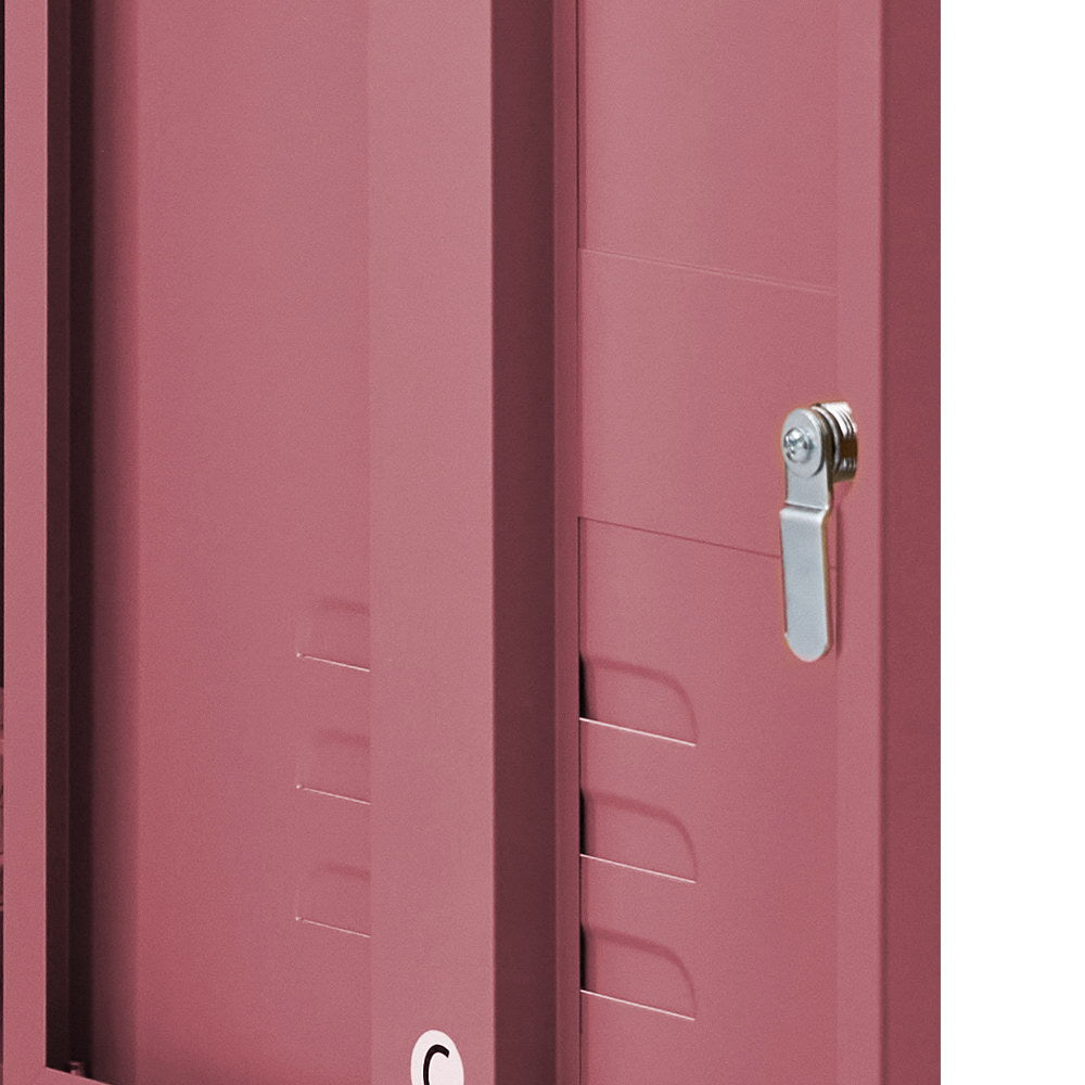 Out of stock!  ArtissIn Bedside Table Metal Cabinet - MINI Pink
