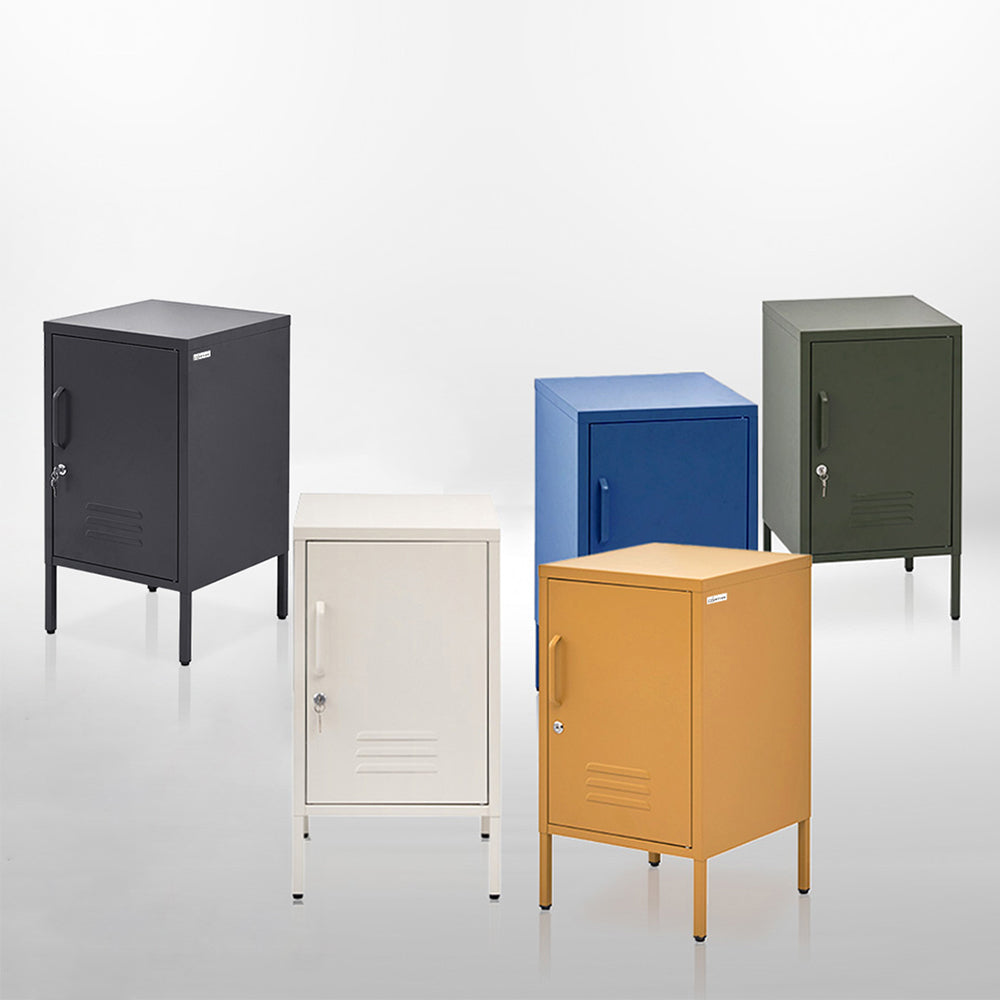 Bedside Table Metal Cabinet - Many Colours Available!