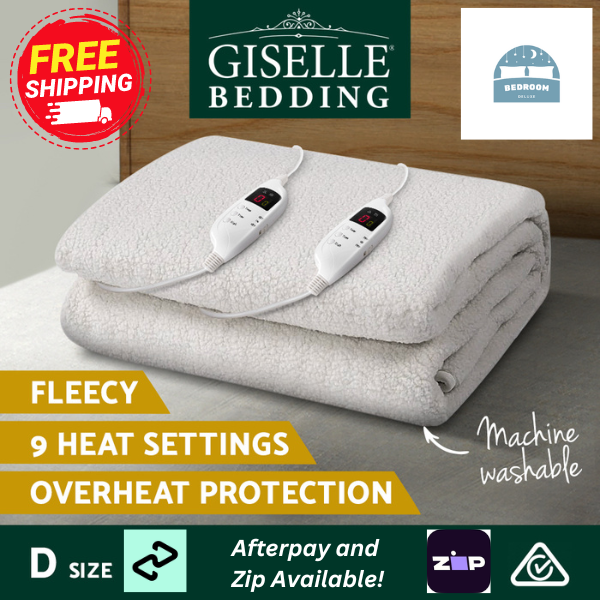 Out of Stock! Free Shipping! Double size Electric Blanket Fleece With Overheating protection and automatic Shut-off