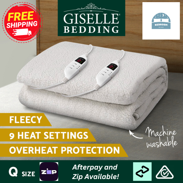 Out of Stock! Free Shipping! Quality Queen Size Electric Blanket Fleece With overheating protection and automatic Shut-off