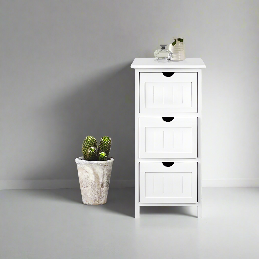 No Assembly Needed on this Bedside Table - White