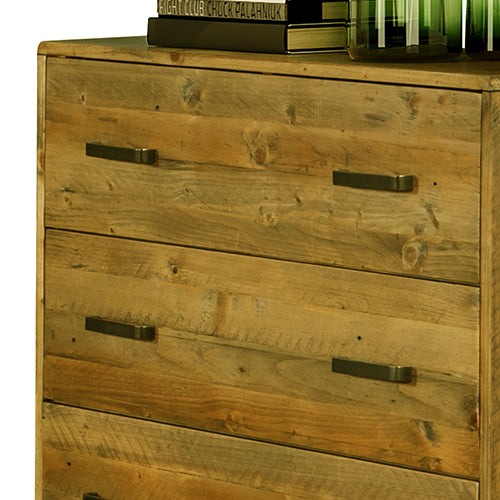 Out of Stock, Sorry! Tallboy with 4 Storage Drawers in Wooden Light Brown Colour