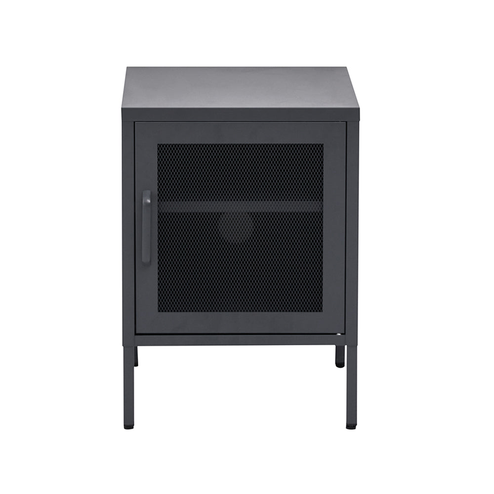 Out of Stock! Free Shipping on this Bedside Table Black With Mesh Door