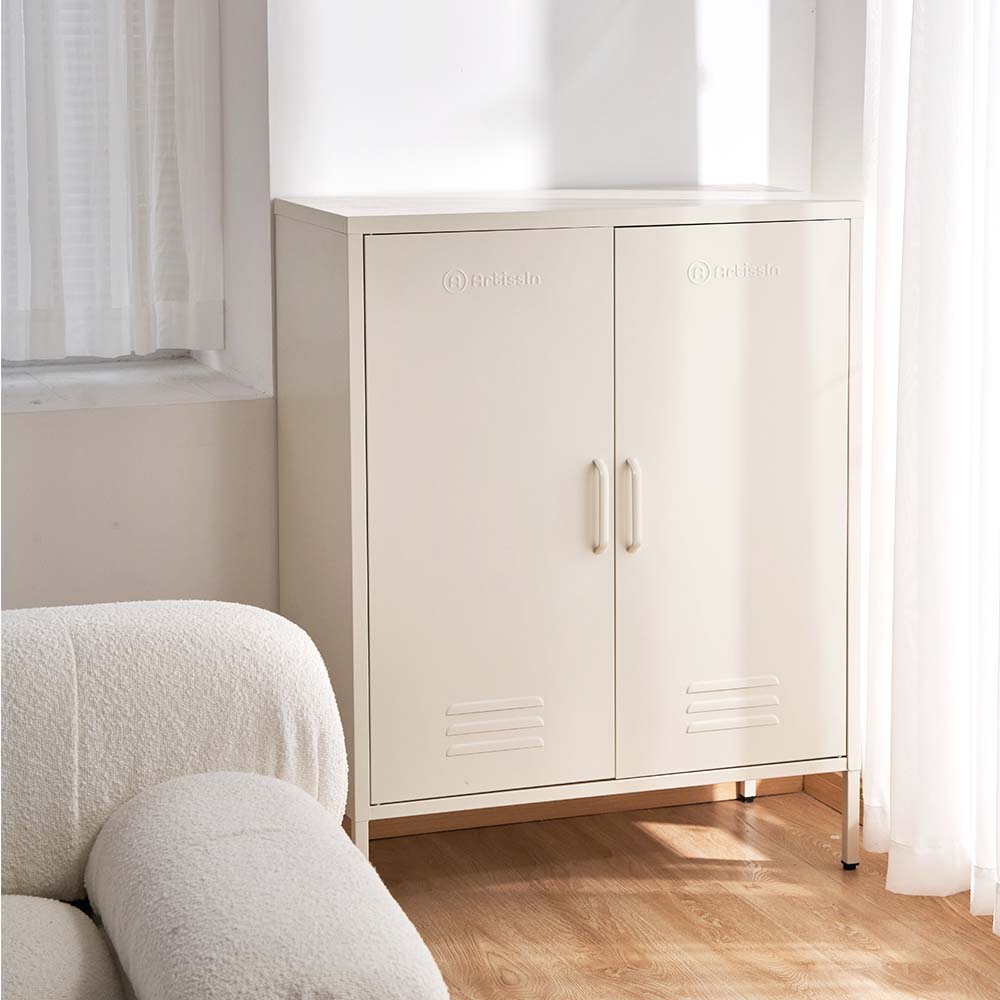 Metal Locker/Storage Cabinet - White