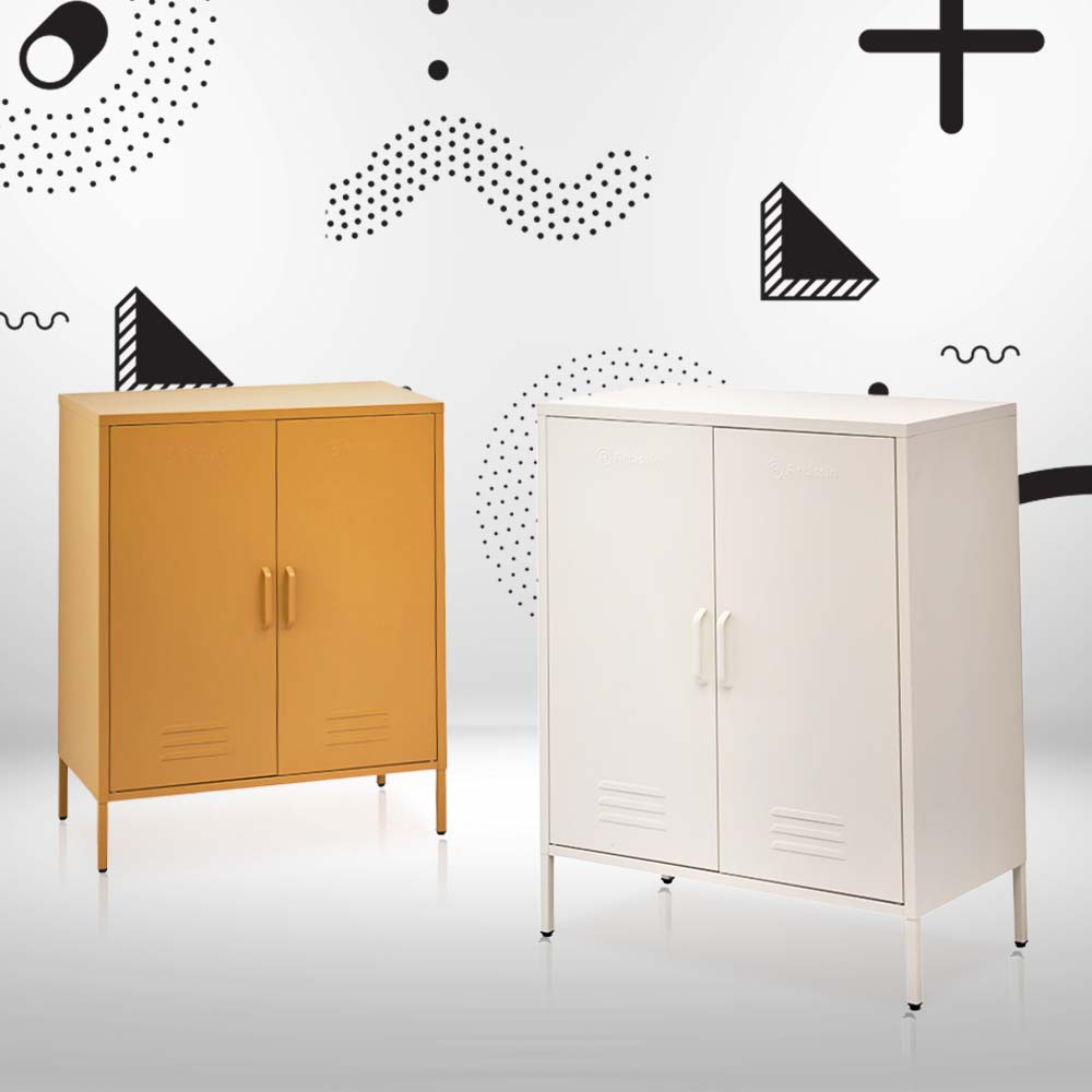 Metal Locker/Storage Cabinet - White