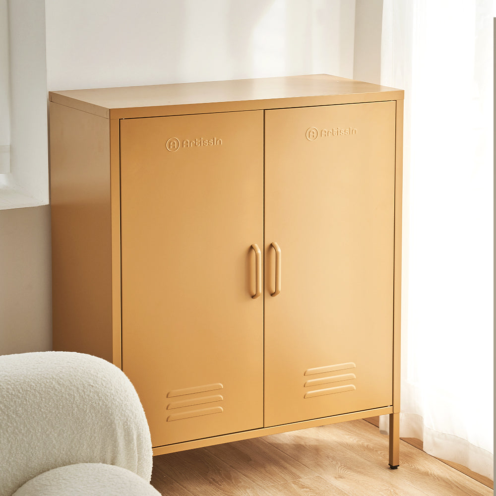 Metal Locker/Storage Cabinet - Yellow