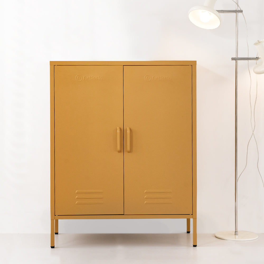 Metal Locker/Storage Cabinet - Yellow