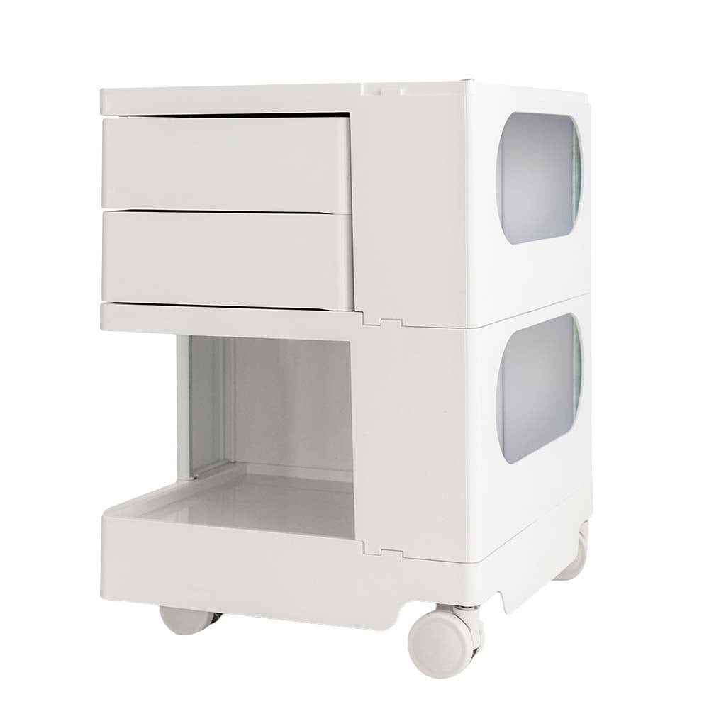 Out of stock! Bedside Table/Trolley Three Tier - White