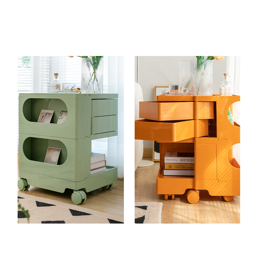 Out of stock! Bedside Table/Trolley Three Tier - White