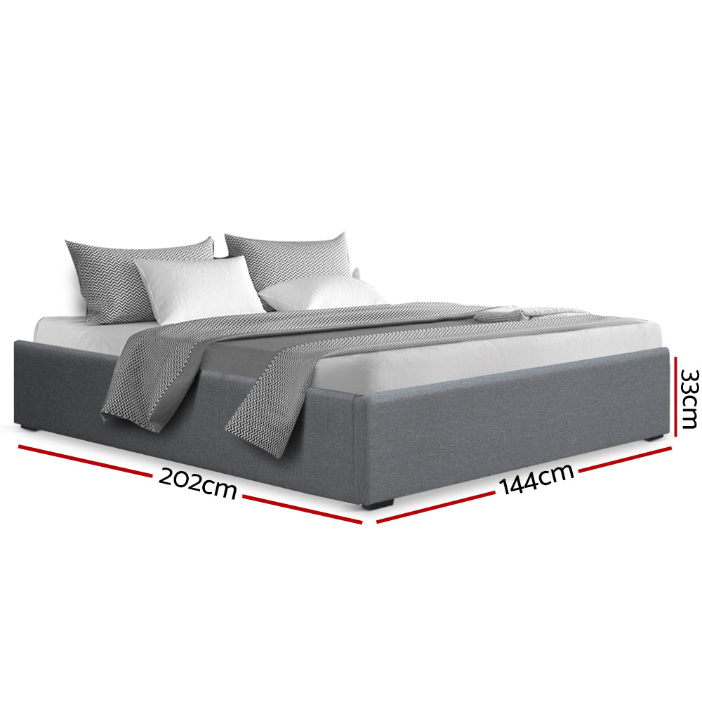 Double Size Bed Frame With Gas Lift Storage