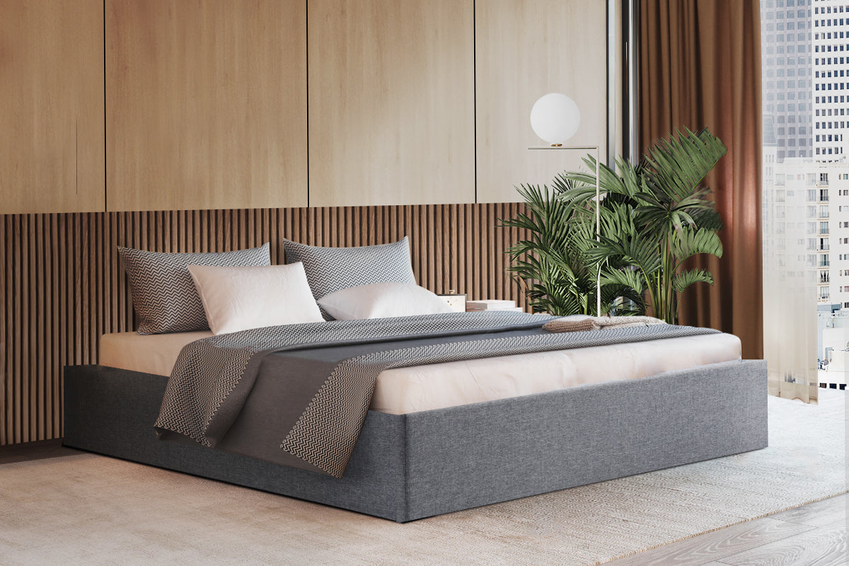 Double Size Bed Frame With Gas Lift Storage