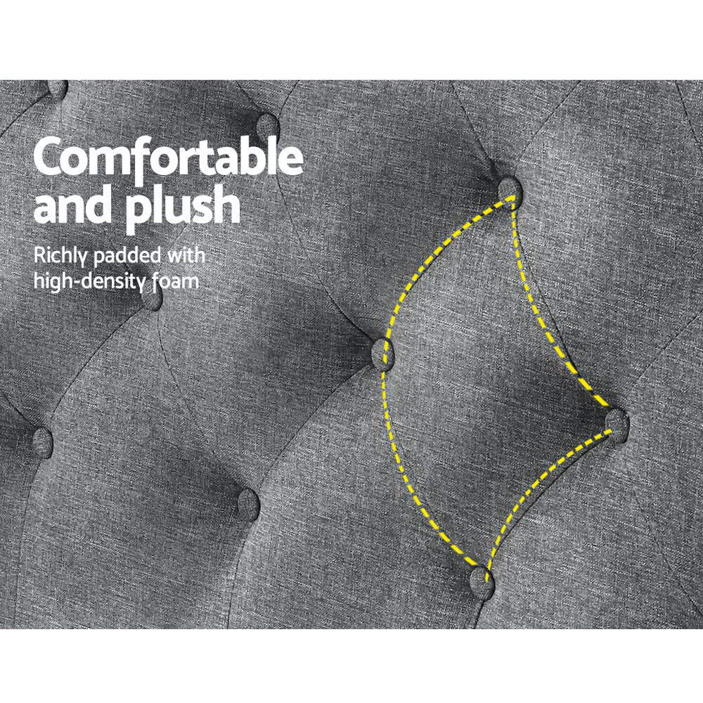 Queen Size Bedhead/Headboard Fabric - Grey