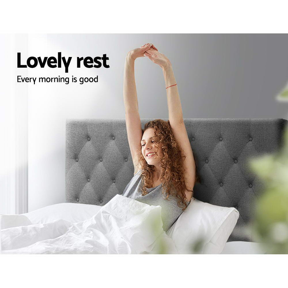 Queen Size Bedhead/Headboard Fabric - Grey