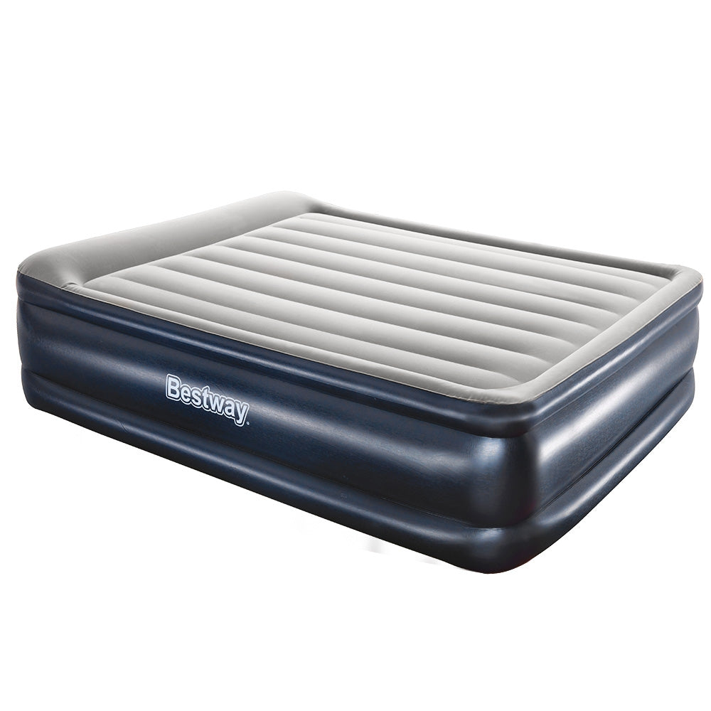 Free Shipping! Queen Size Bestway Air Bed Inflatable Mattress Battery Built-in Pump