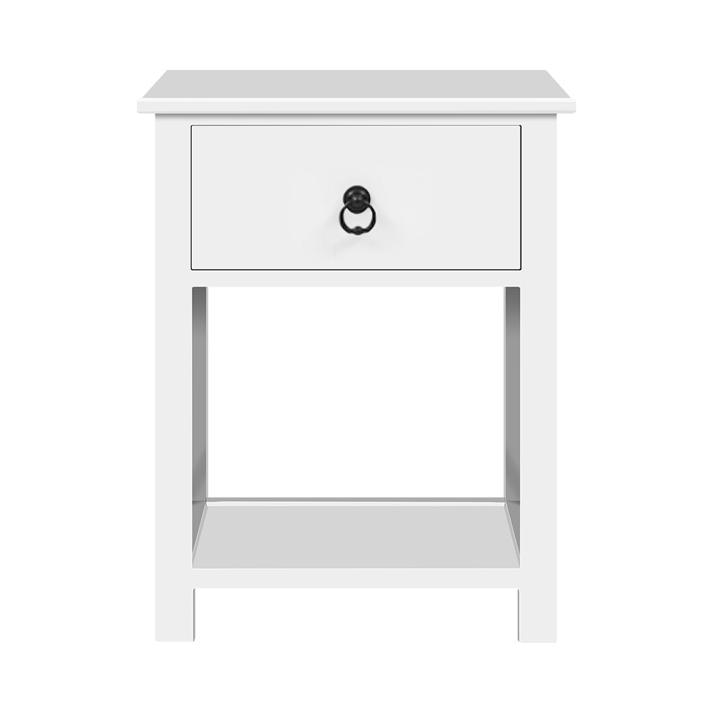 No Assembly Required! Set of Two Bedside Tables With Drawers