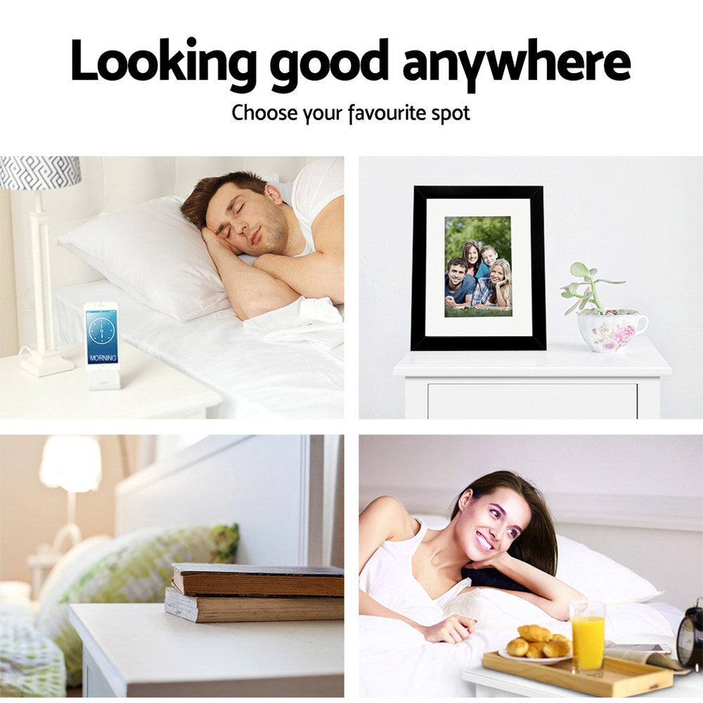 Free Shipping on this Bedside Table With Drawer in White