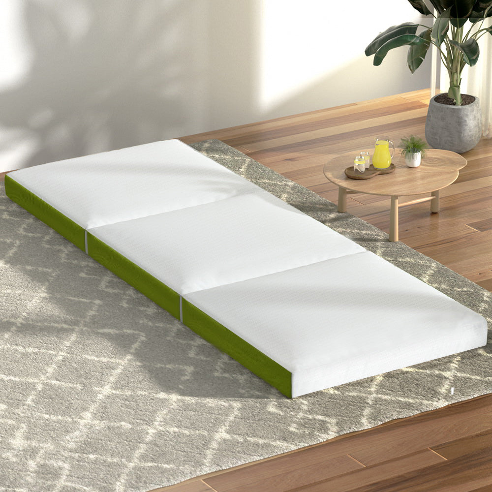 Free Shipping on this Single Foldable Camping Mattress - Green
