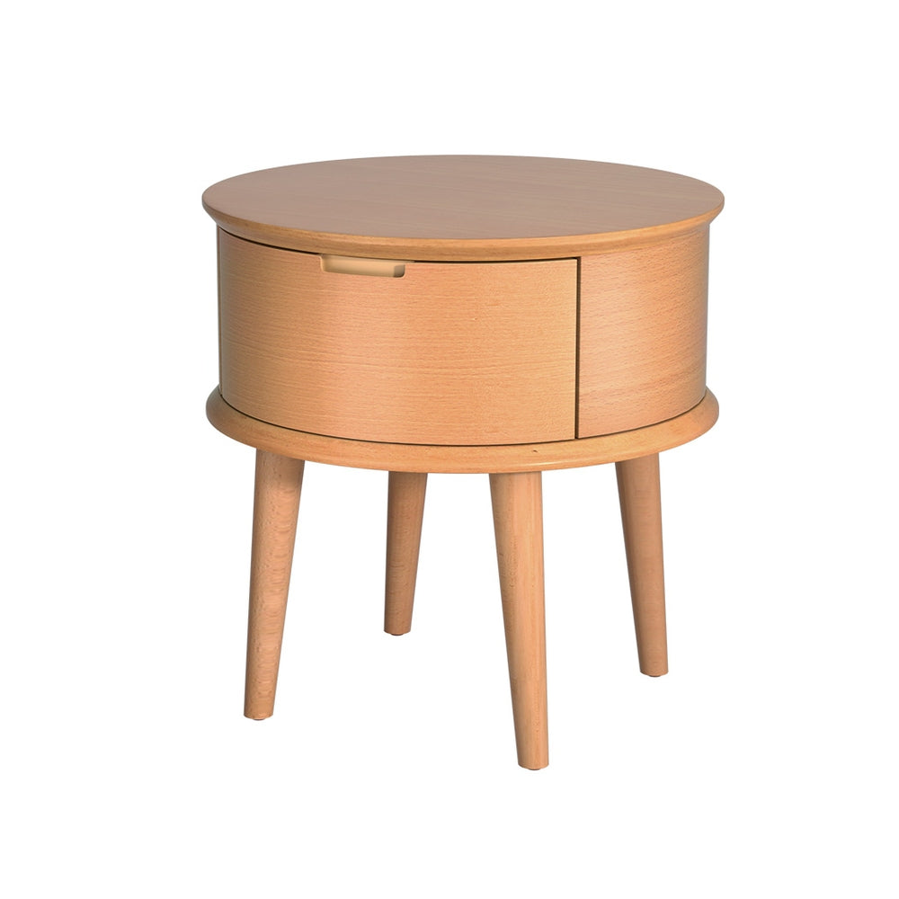 Out of Stock! Bedside Table with Drawers in Oak