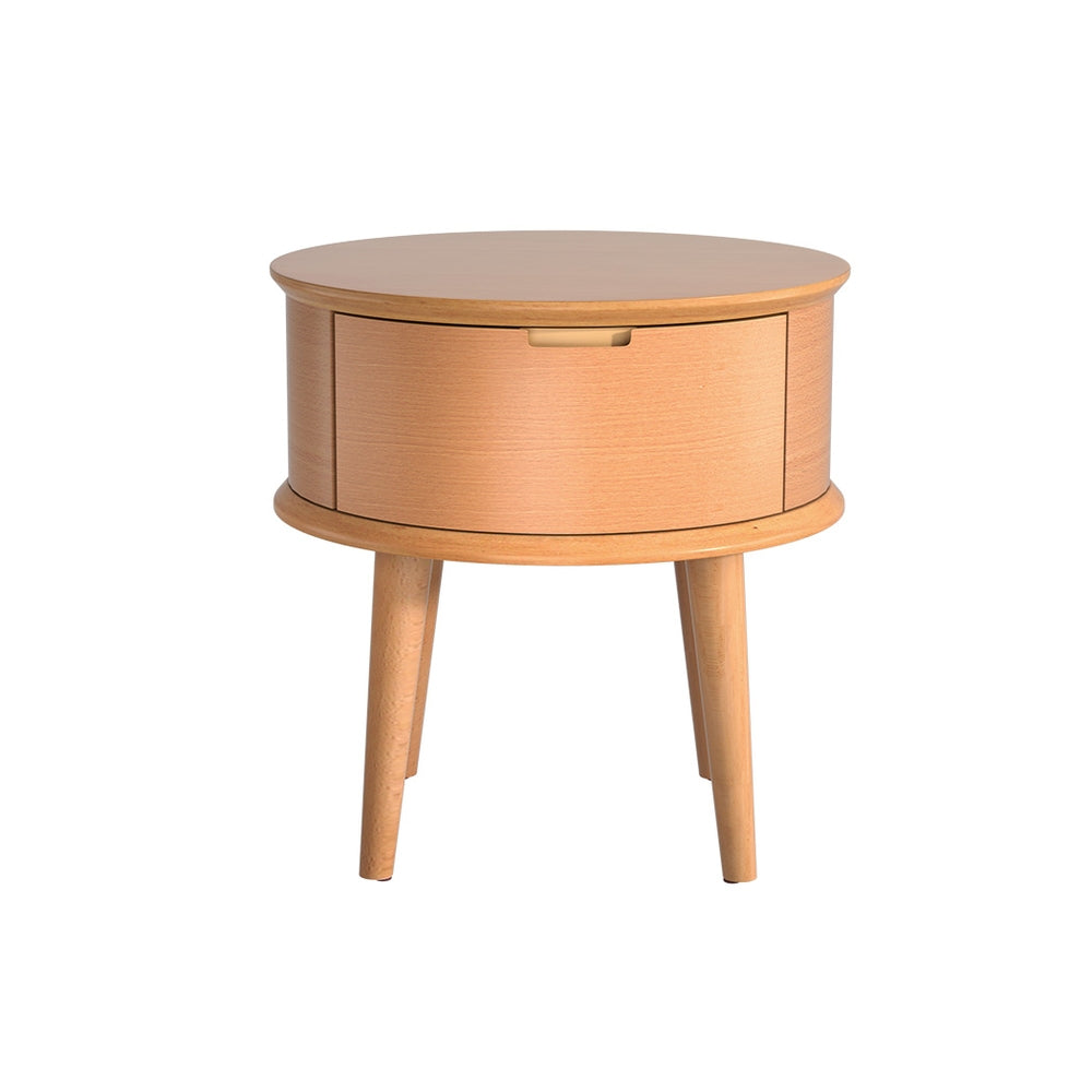 Out of Stock! Bedside Table with Drawers in Oak