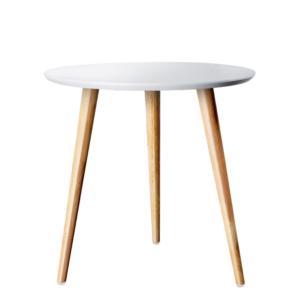 Free Shipping on this Bedside/Coffee Table Round Wooden Scandinavian Style