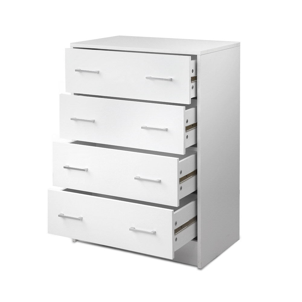 Best Seller! Tallboy 4 Drawers - White