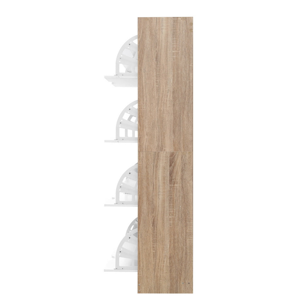 48 Pairs Shoe Cabinet  Wood and White