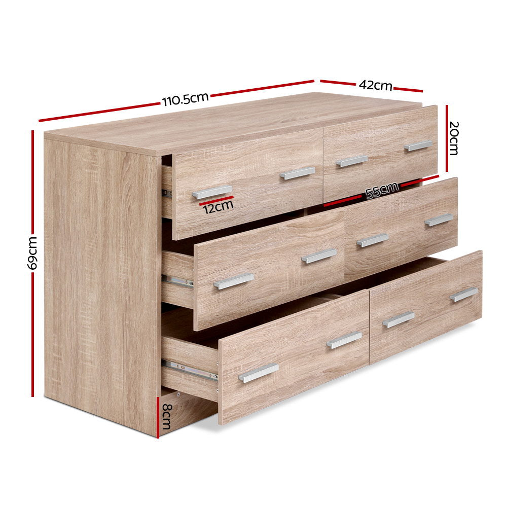 Six Drawer Lowboy