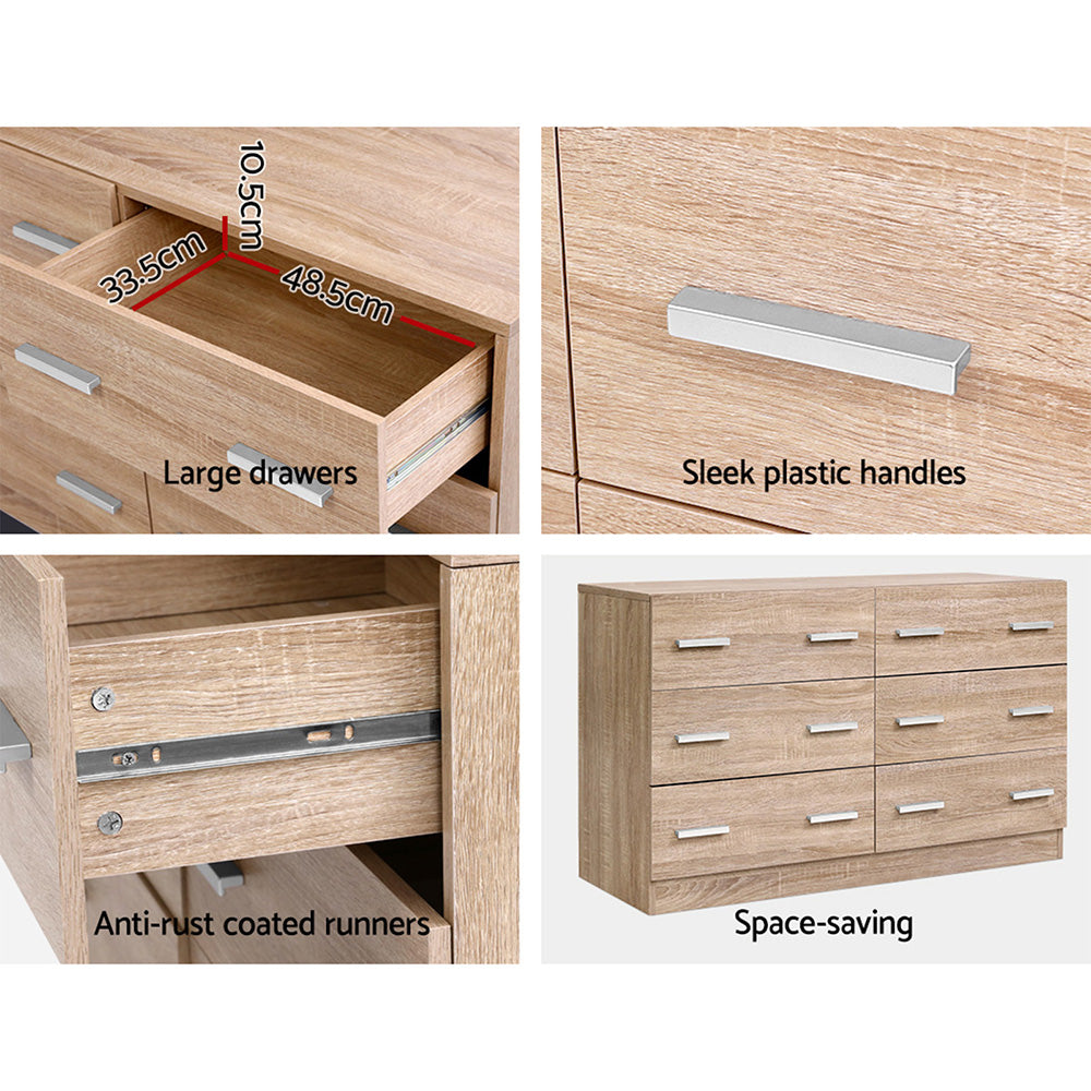 Six Drawer Lowboy