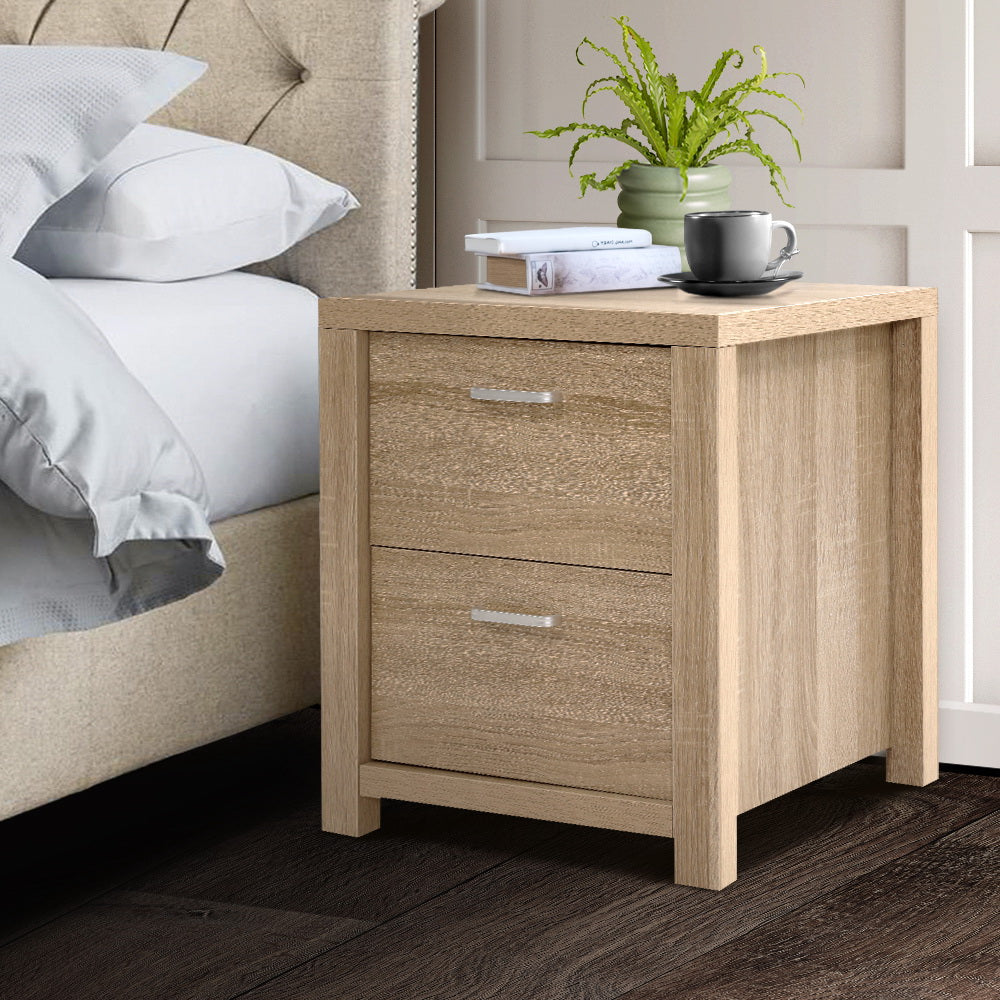 Free shipping on this Bedside Table in Beige Wood