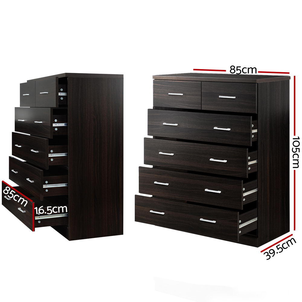 Tallboy 6 Drawers - Walnut
