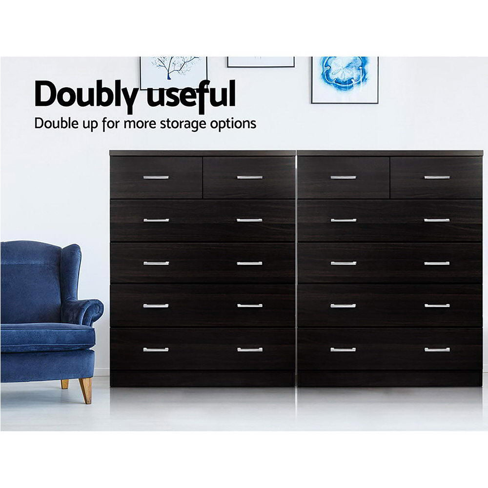 Tallboy 6 Drawers - Walnut