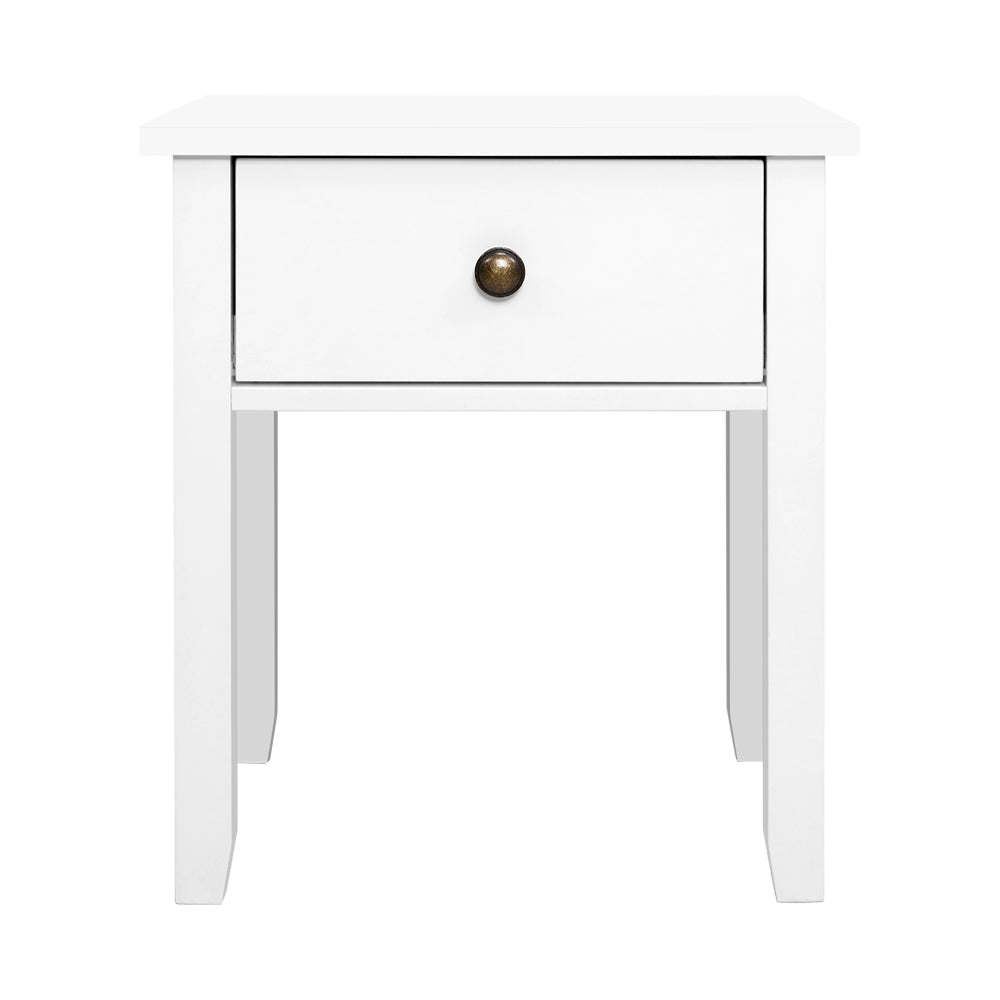Out of Stock! Free Shipping on this Classic Bedside Table With Drawer - White