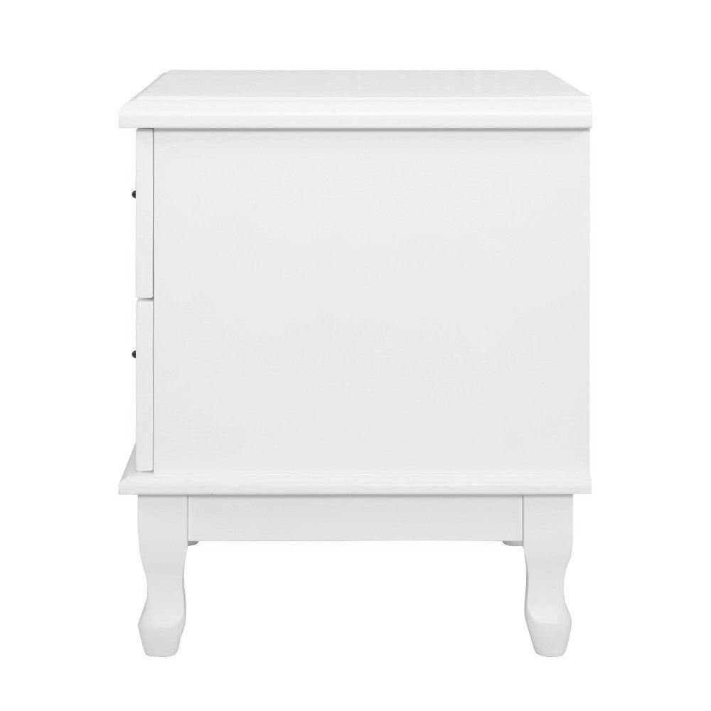 Out of Stock! French Inspired Bedside Table With Two Drawers