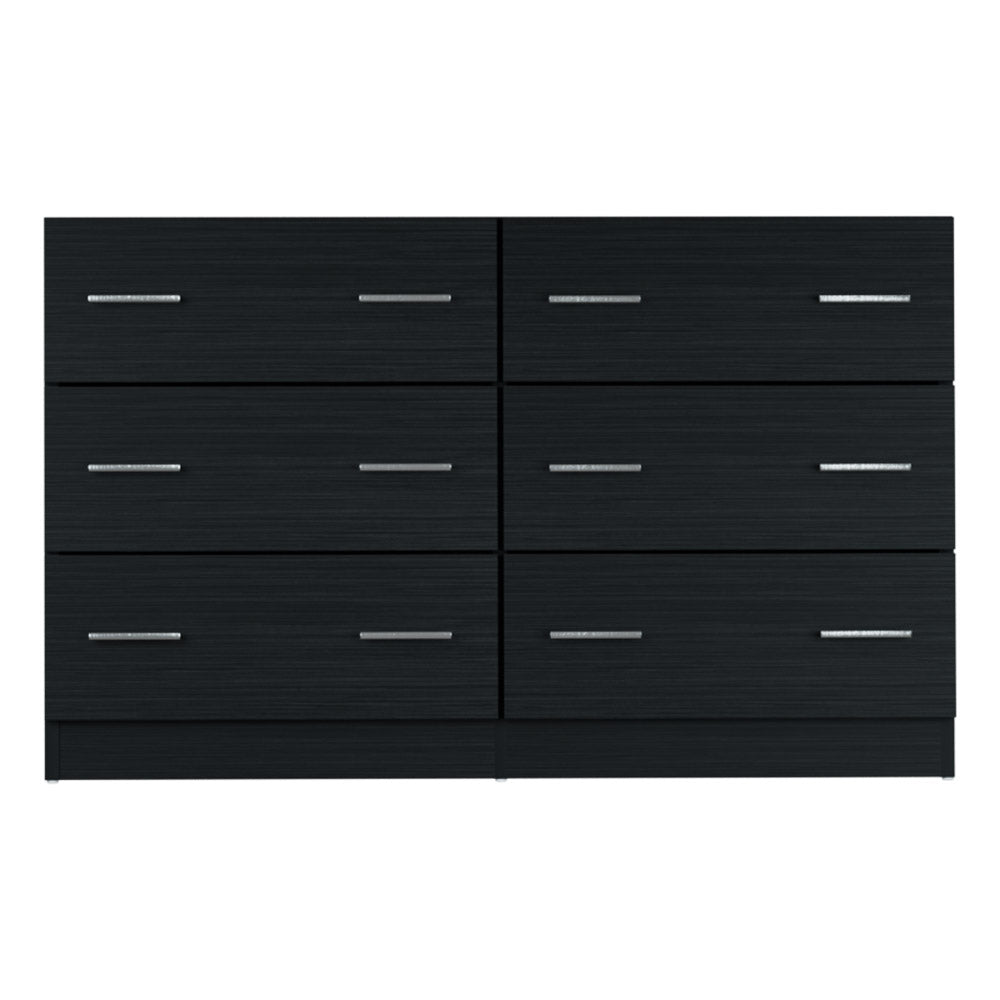 Lowboy Six Drawers - Black