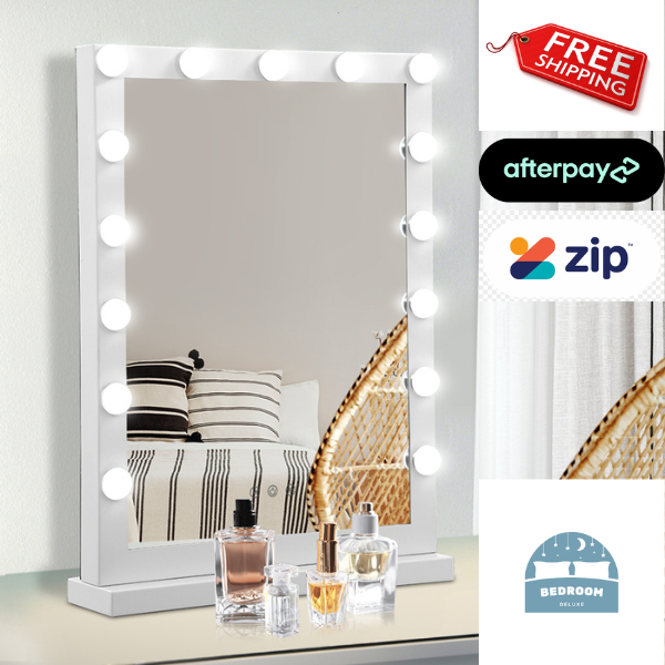 Back In Stock! Free Shipping on this Embellir Hollywood Makeup Mirror With 15 LED Bulbs Lighted Stand