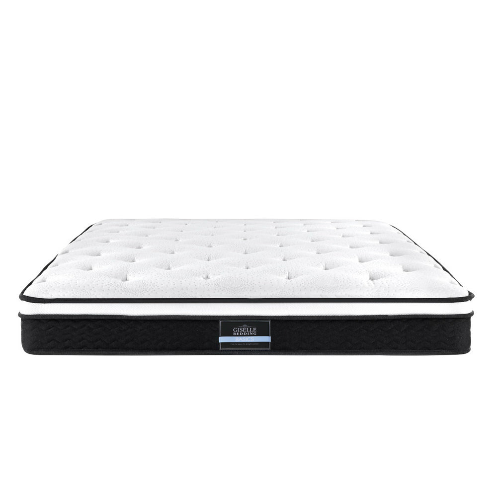Queen 21cm Thick MEDIUM FIRM Euro Top Bonnell Spring Mattress