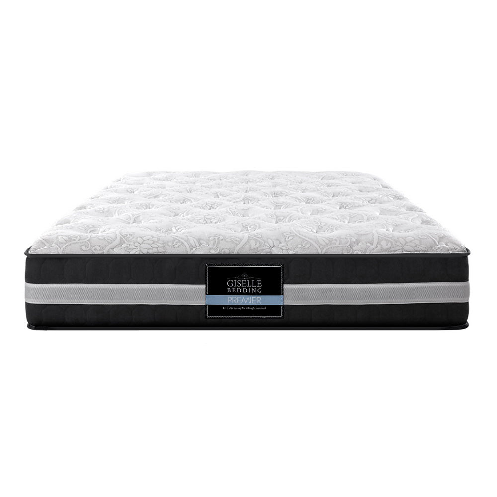 Double Size 30cm Thick Medium Firm 7 Zone Pocket Spring Foam Mattress