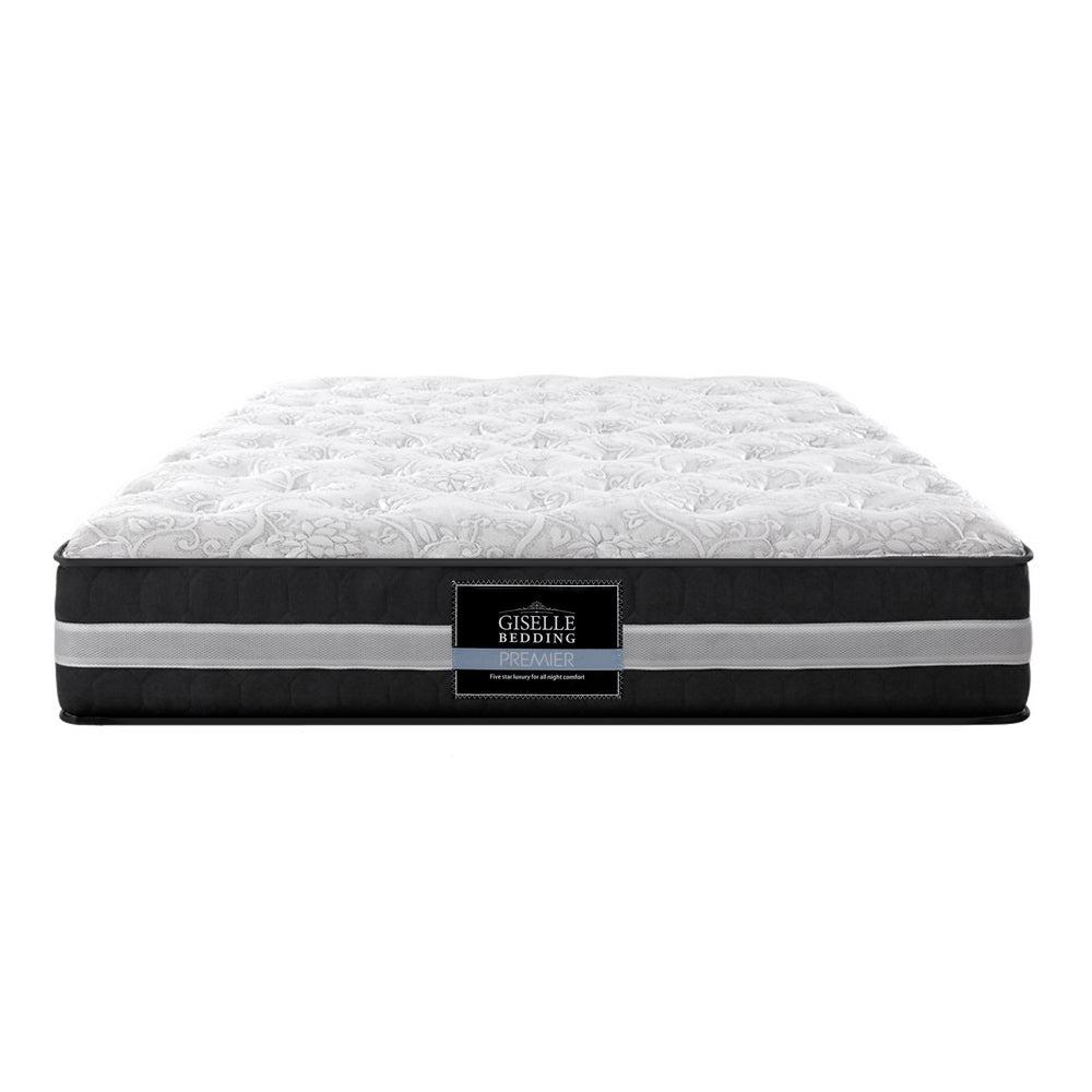 King Size 30cm Thick Medium Firm 7 Zone Pocket Spring Foam Mattress