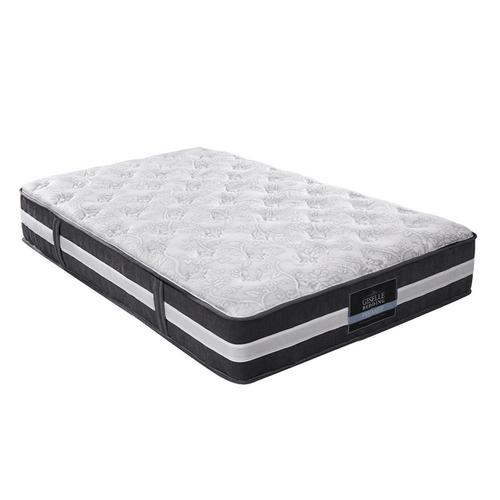 King Single Size 30cm Thick Medium Firm 7 Zone Pocket Spring Foam Mattress