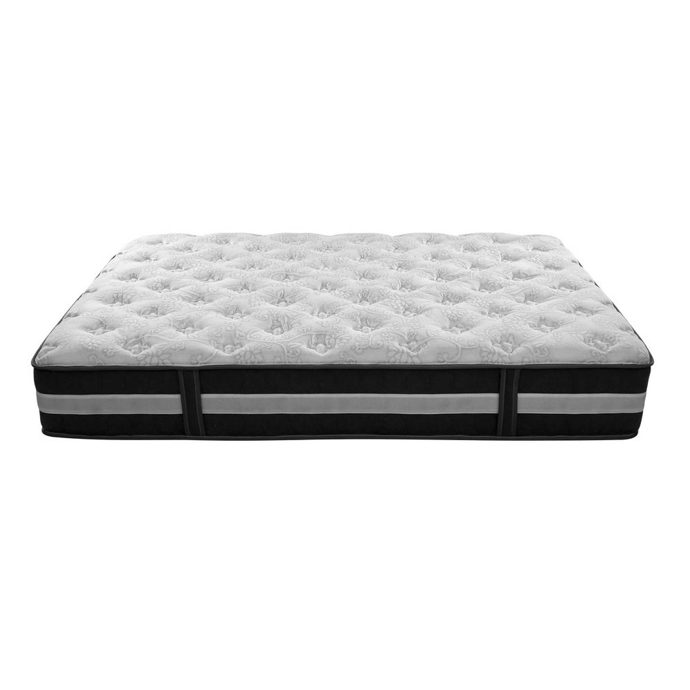 Queen 30cm Thick MEDIUM FIRM 7 Zone Pocket Spring Foam Mattress