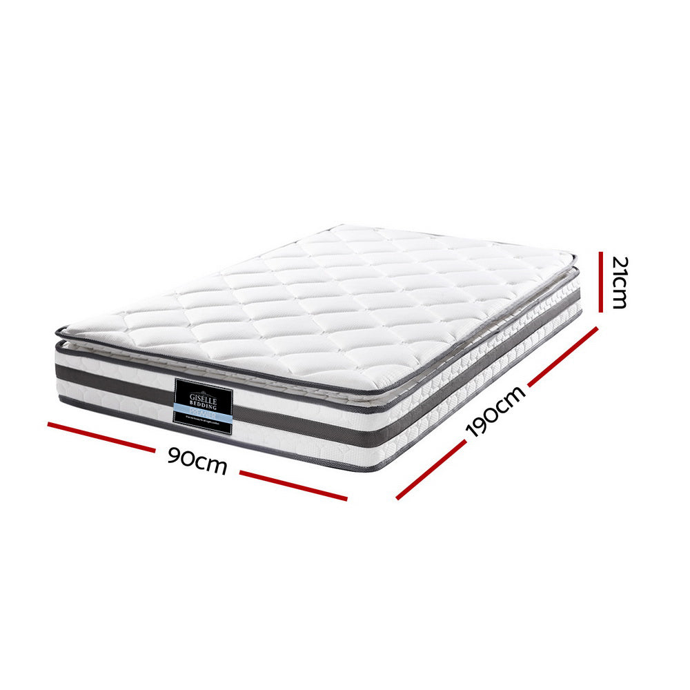 Single Size 21cm Thick Normay Bonnell Spring Mattress