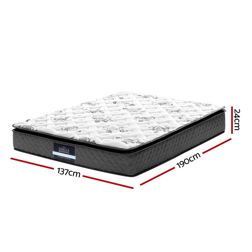 Double Size 24cm Thick MEDIUM FIRM Bonnell Spring Mattress