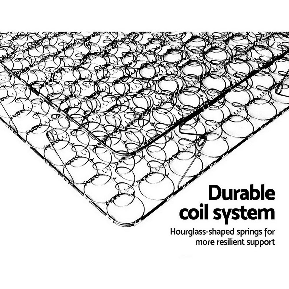 Back In Stock! Single Size 32cm Thick MEDIUM FIRM  Como Euro Top Pocket Spring Mattress