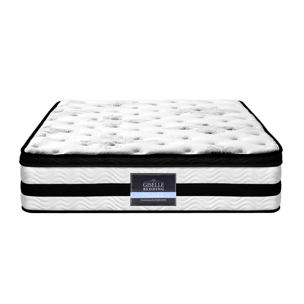 King Single Size 34cm Thick Medium-firm support Euro Top Pocket Spring Mattress