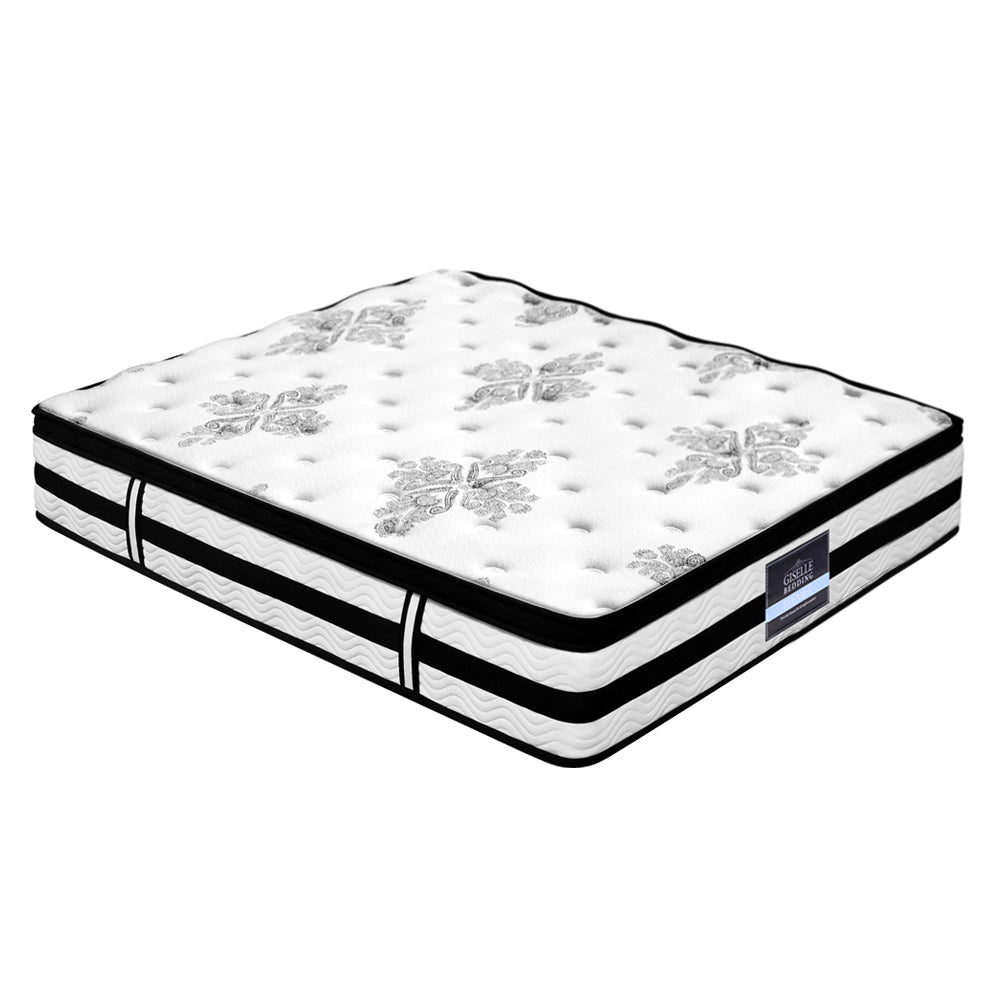 Queen 34cm Thick MEDIUM Firm Euro Top Pocket Spring Mattress
