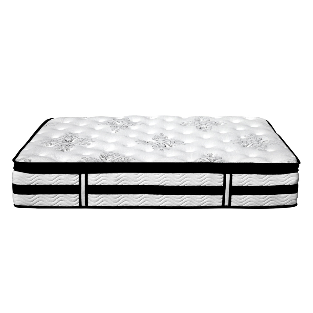 Queen 34cm Thick MEDIUM Firm Euro Top Pocket Spring Mattress