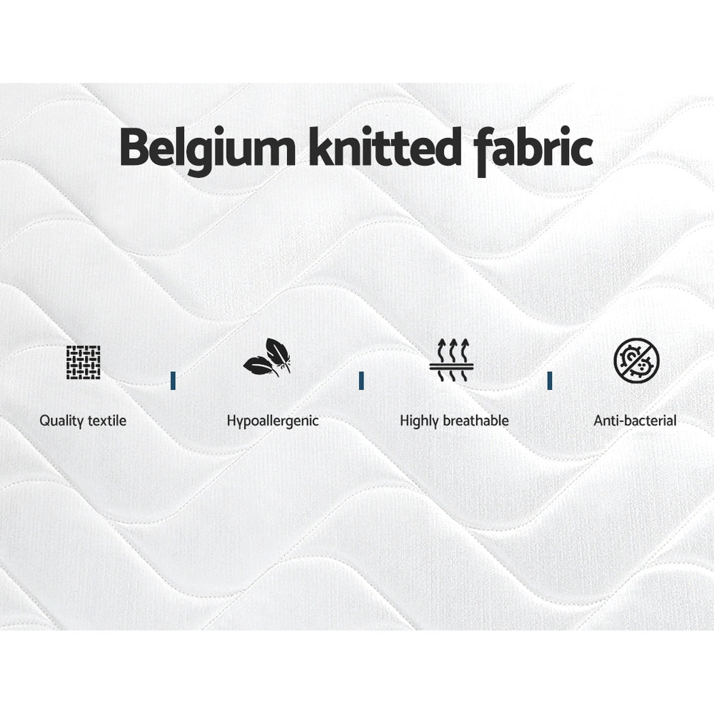 Single Size 13cm Thick Medium Firm Tight Top Bed Bonnell Spring Mattress