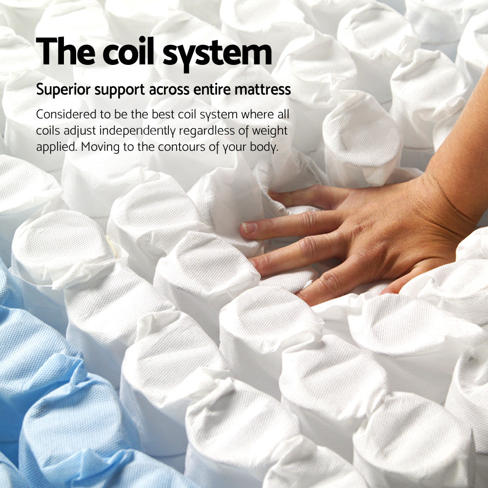 Double Size 21cm Thick Peyton Pocket Spring Mattress